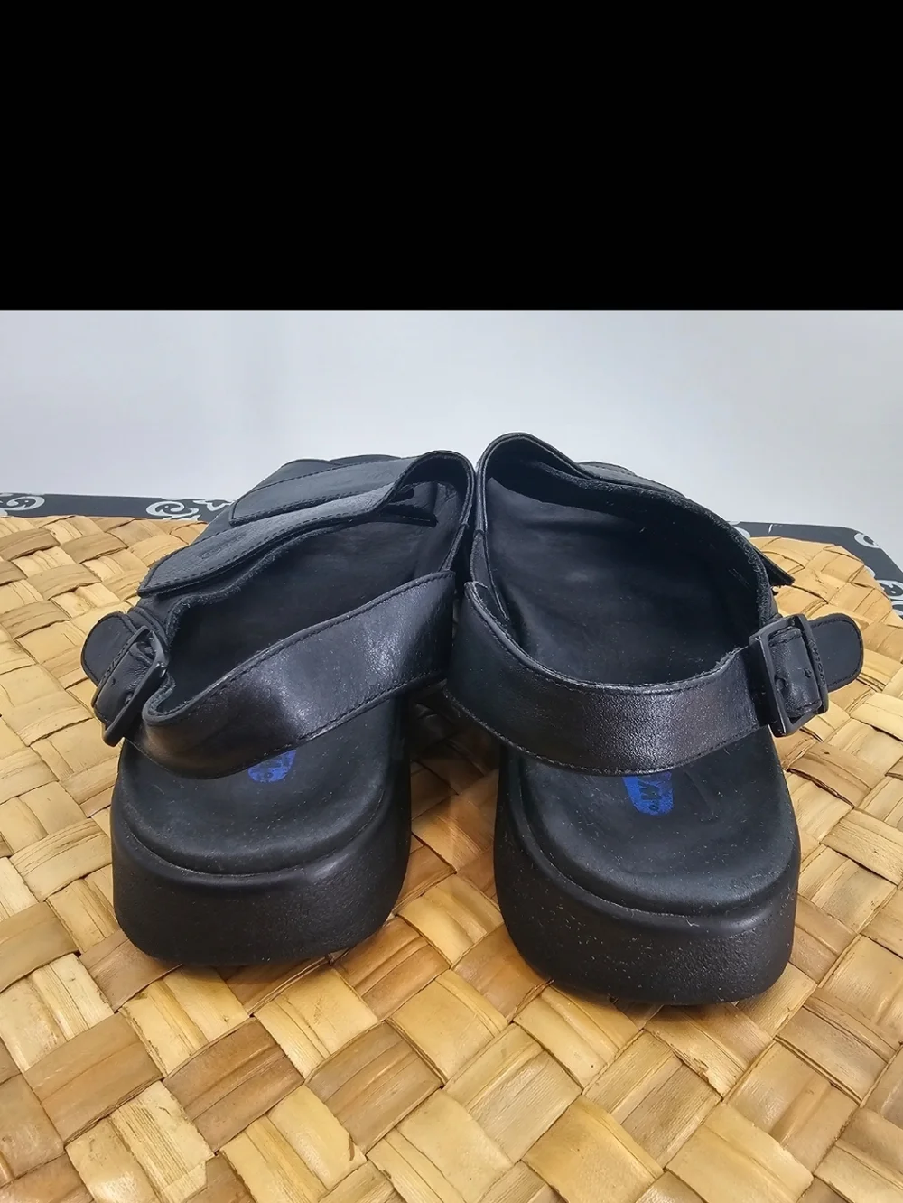 Wolky Nimes Black Sandals Size 42
